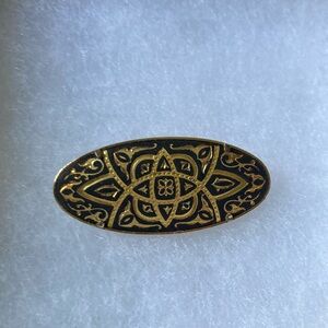 DAMASCENE VINTAGE Spanish Gold Black  Pin